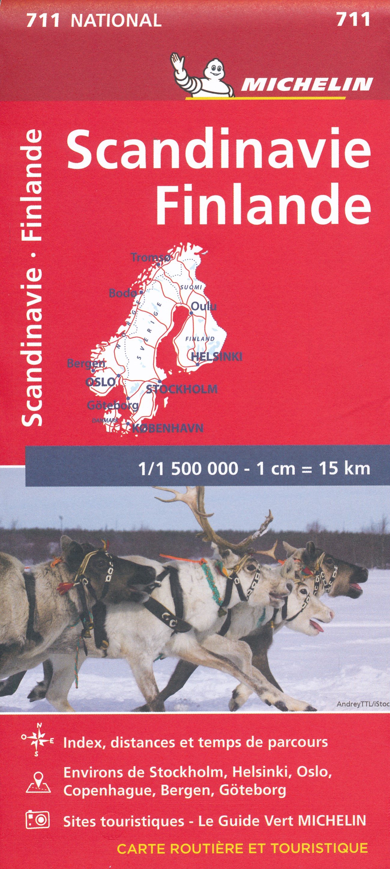 Online bestellen: Wegenkaart - landkaart 711 Scandinavië & Finland | Michelin