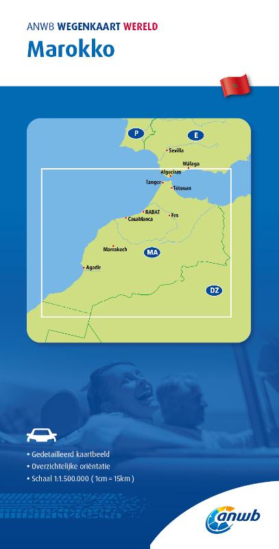 Online bestellen: Wegenkaart - landkaart Marokko | ANWB Media