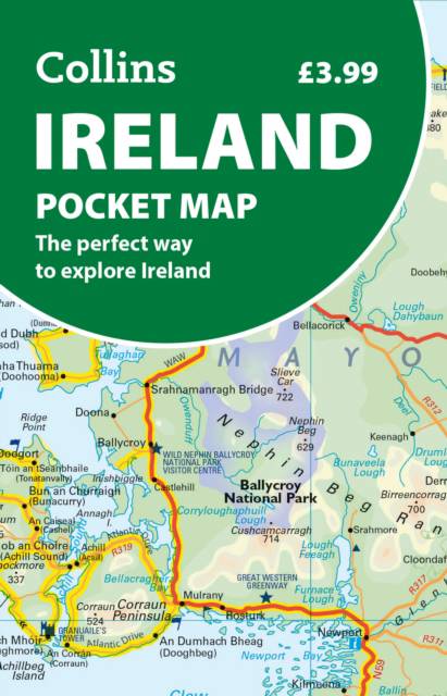 Wegenkaart – landkaart Ireland pocket map | Collins