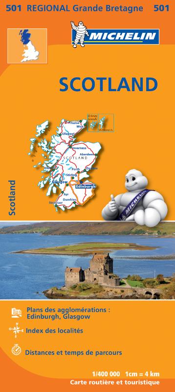 Online bestellen: Wegenkaart - landkaart 501 Schotland | Michelin