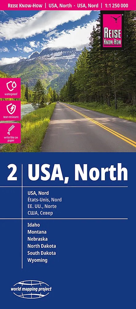 Wegenkaart - landkaart 2 USA 2 Noord | Reise Know How