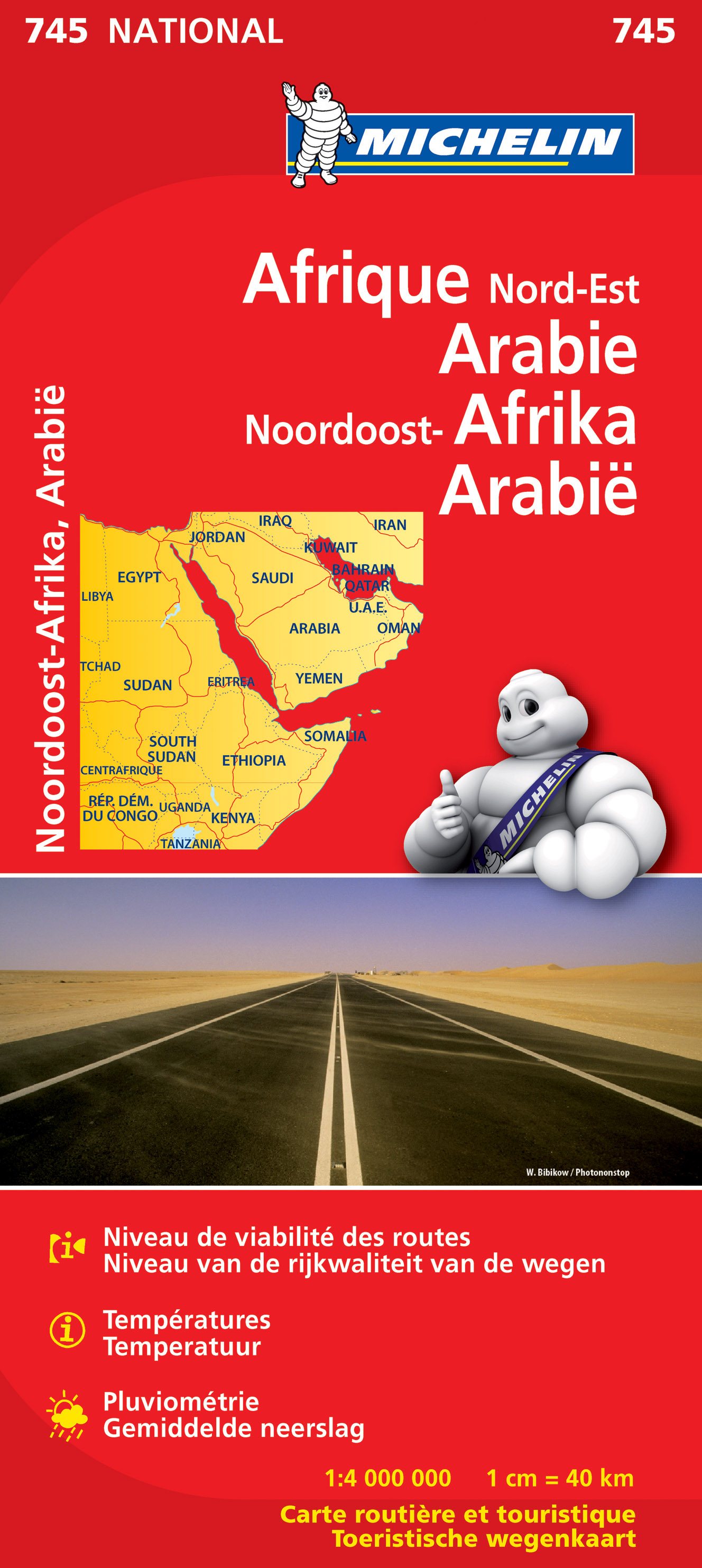 Online bestellen: Wegenkaart - landkaart 745 Noordoost Afrika en Midden Oosten | Michelin
