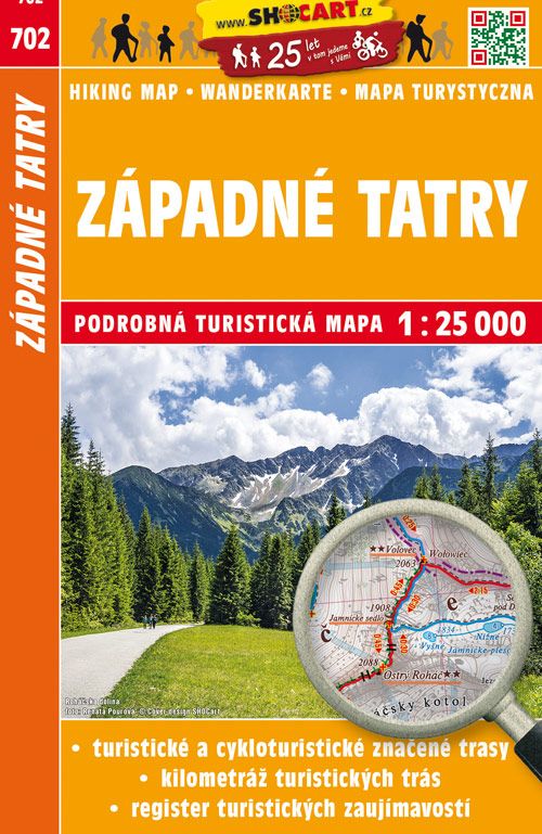 Wandelkaart 703 Nízke Tatry – Niedere Tatra – Lage Tatra | Shocart