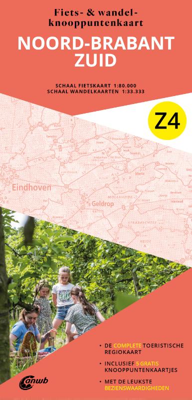 Wandelkaart Z4. Noord-Brabant Zuid (Eindhoven) | ANWB Media