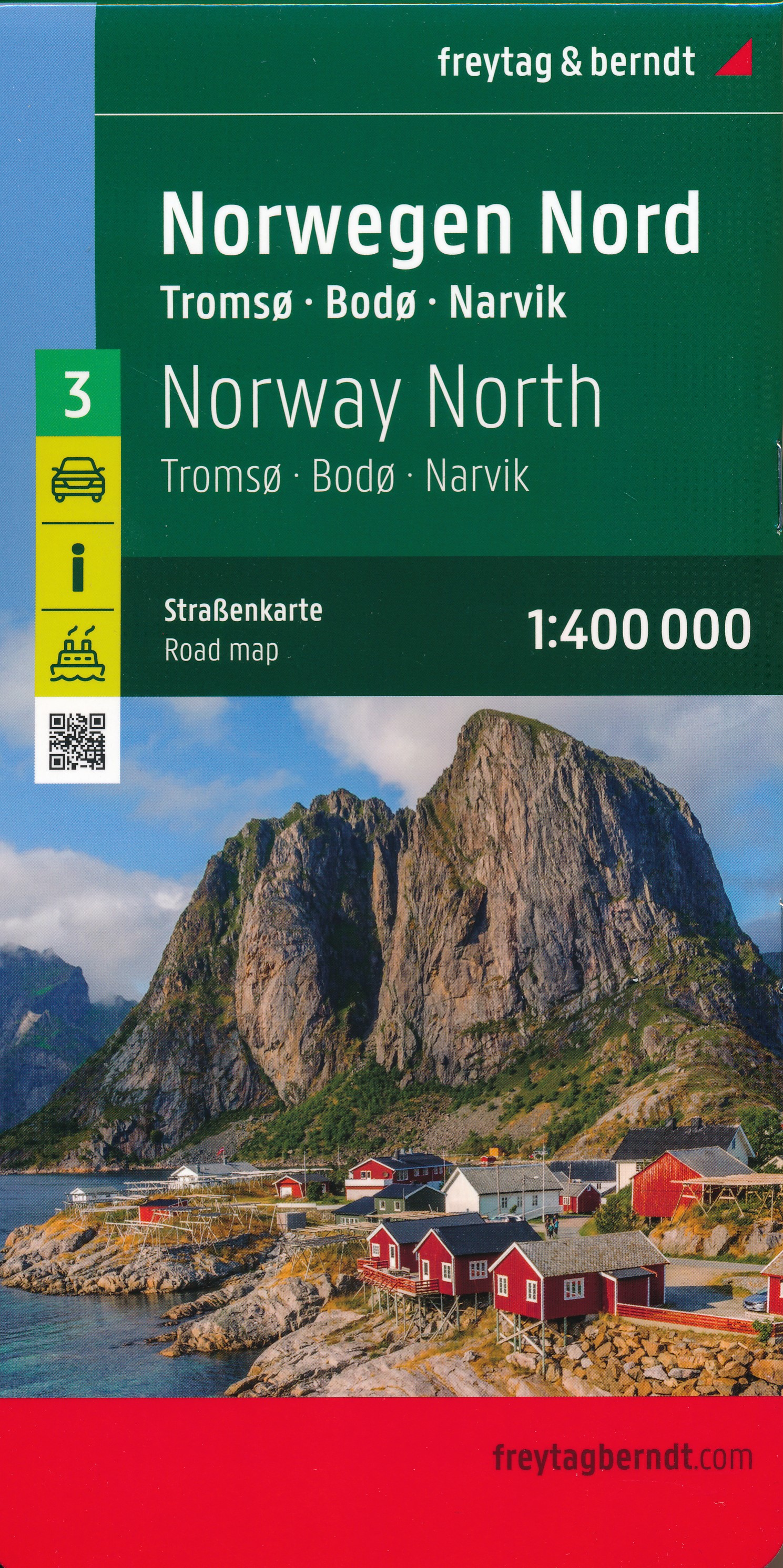 Online bestellen: Wegenkaart - landkaart 03 Noorwegen Noord - Narvik - Bodo - Namsos - Lofoten | Freytag & Berndt