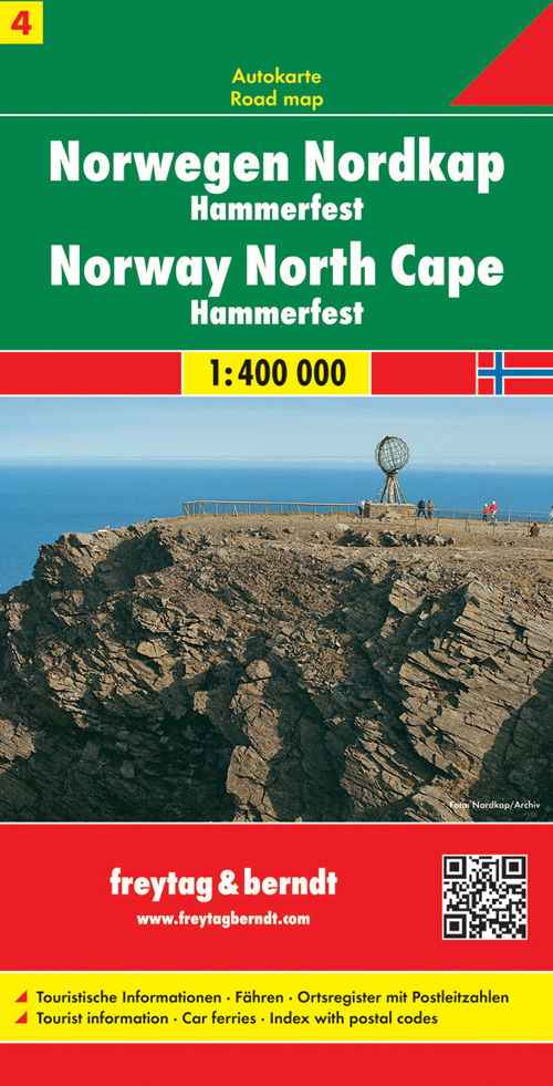 Online bestellen: Wegenkaart - landkaart 04 Noorwegen Noordkaap - Hammerfest | Freytag & Berndt