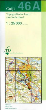Topografische kaart - wandelkaart  46A Cuyk Cuijk | 