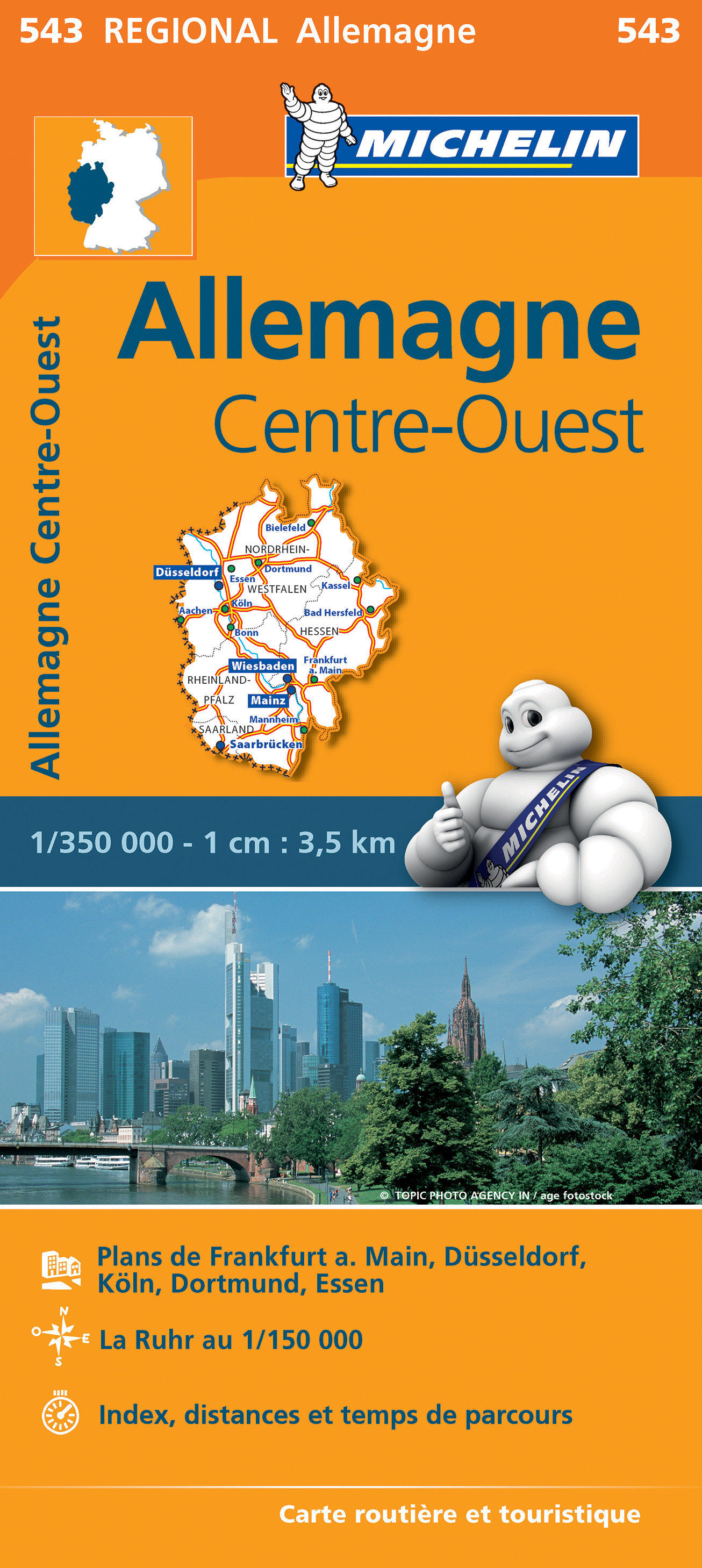 Online bestellen: Wegenkaart - landkaart 543 Nordrhein-Westfalen | Michelin