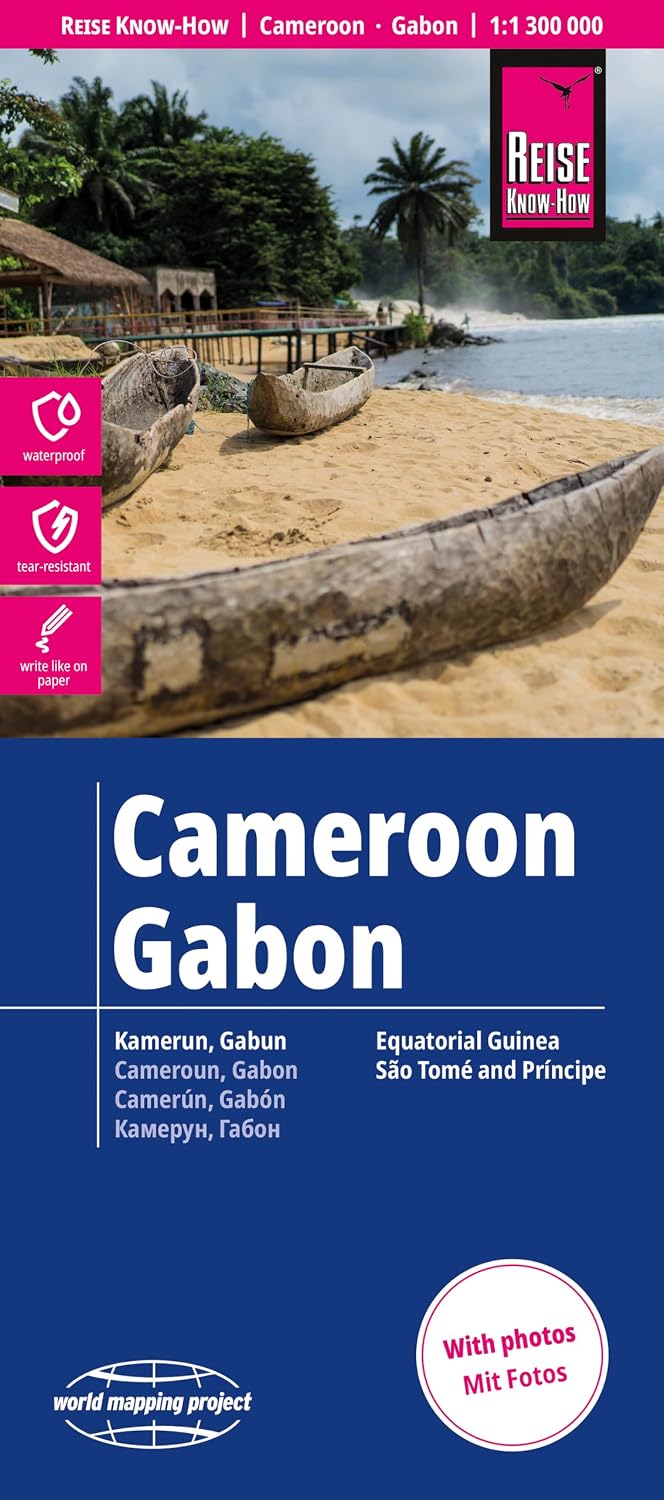 Wegenkaart - landkaart Kameroen & Gabon | Reise Know-How Verlag