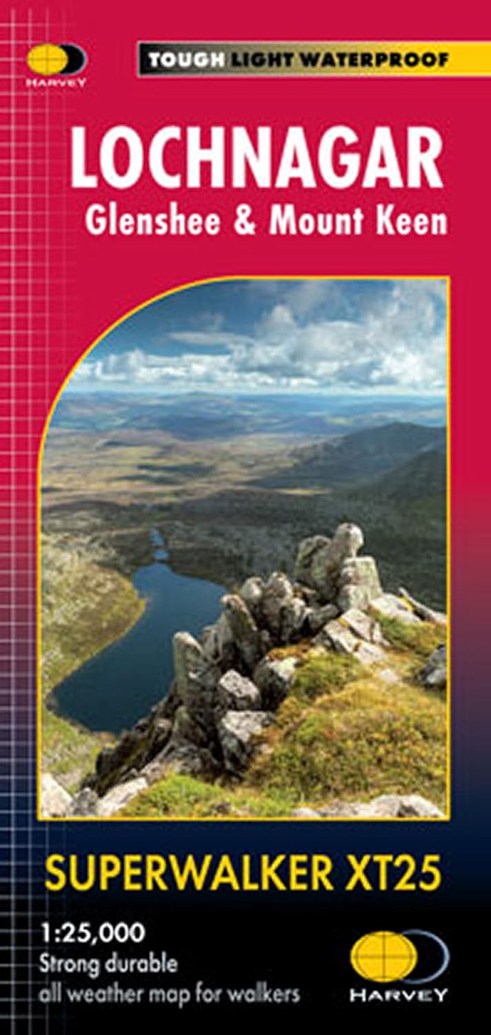 Wandelkaart Lochnagar & Glen Shee | Harvey Maps