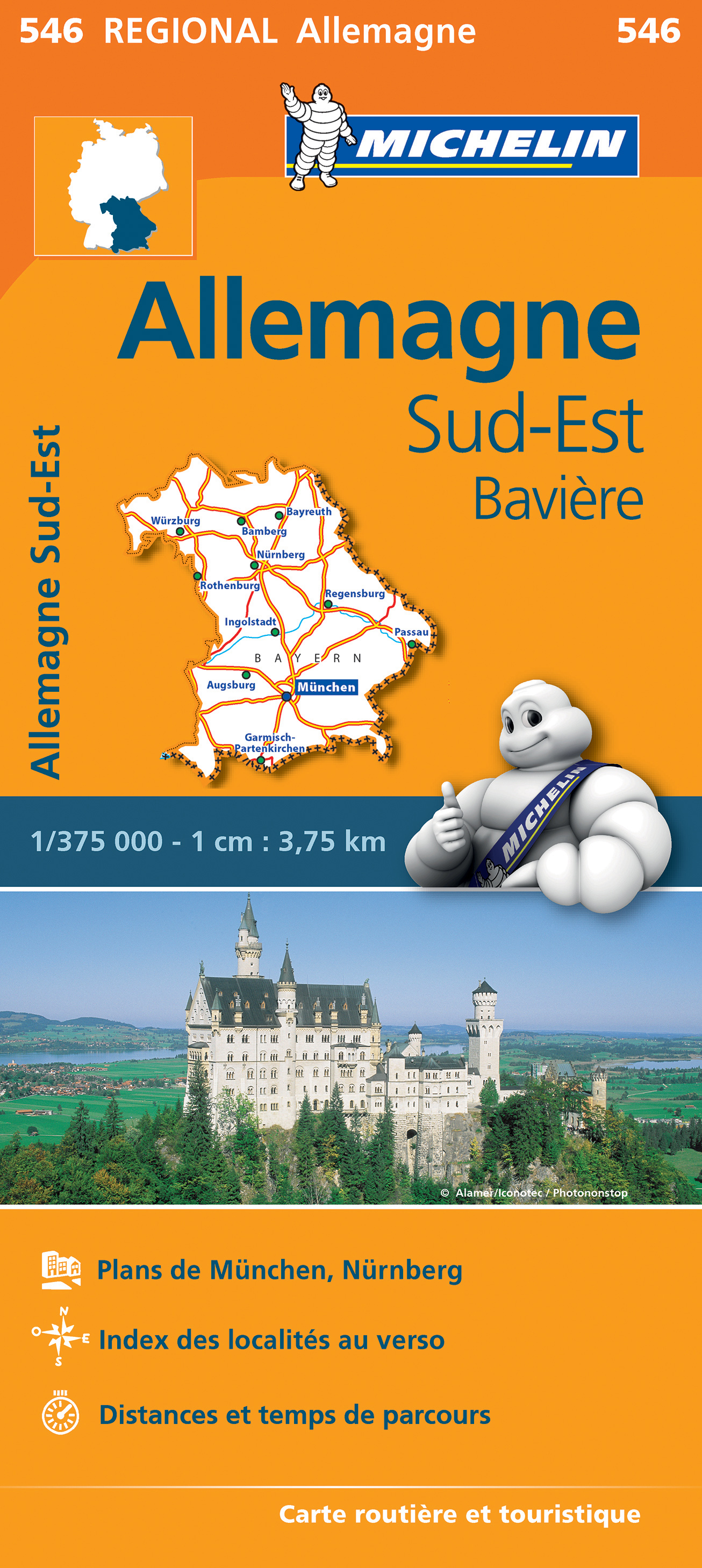 Online bestellen: Wegenkaart - landkaart 546 Bayern - Beieren | Michelin
