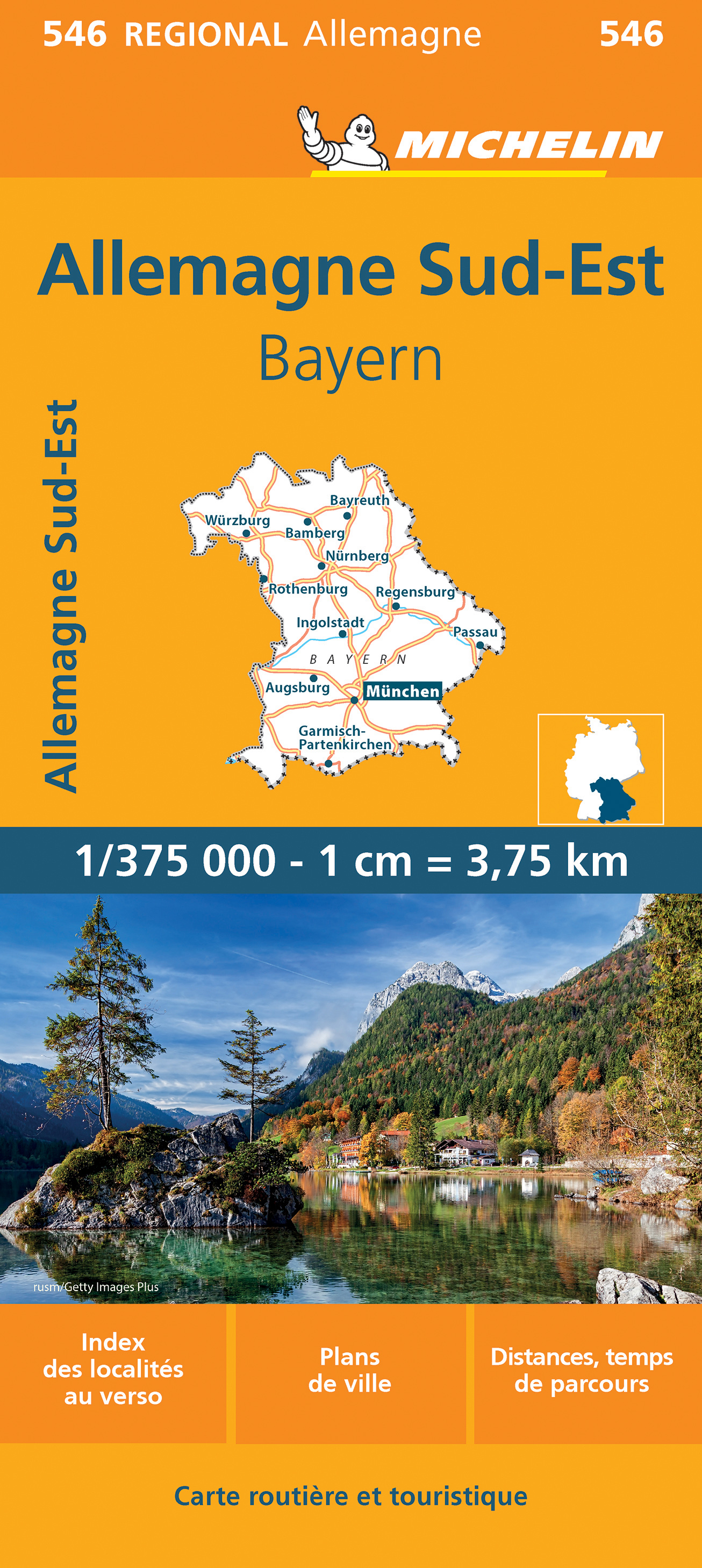 Wegenkaart – landkaart 546 Bayern – Beieren | Michelin