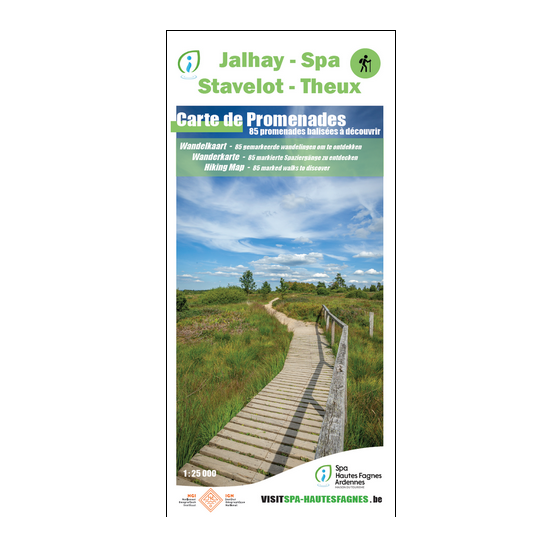 Wandelkaart Jalhay / Spa / Theux / Stavelot | NGI - Nationaal Geografi
