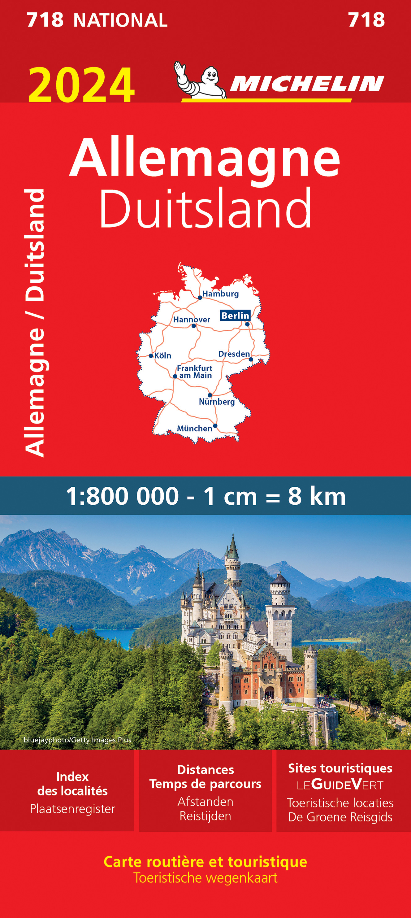 Online bestellen: Wegenkaart - landkaart 718 Duitsland 2024 | Michelin