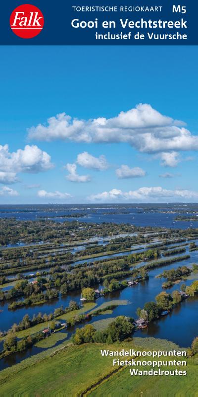 Wandelkaart M5 Gooi en Vechtstreek incl. de Vuursche | Falk