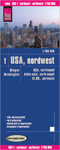 Online bestellen: Wegenkaart - landkaart 01 USA Noord-West: Washington & Oregon | Reise Know-How Verlag