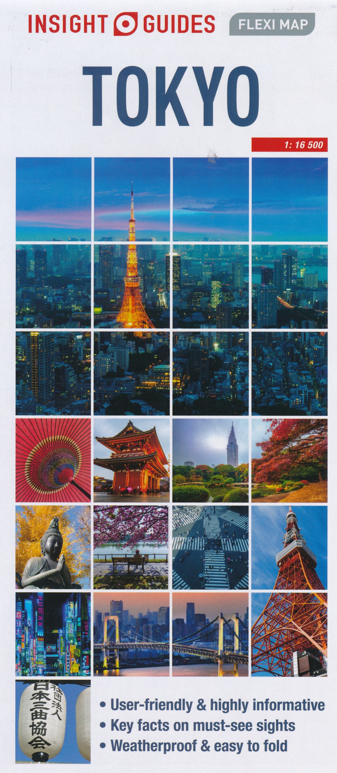 Online bestellen: Stadsplattegrond Fleximap Tokyo | Insight Guides
