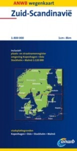 Wegenkaart - Landkaart Zuid-Scandinavië| ANWB | 