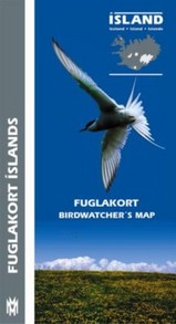 Online bestellen: Vogelgids Birdwatcher's Map of Iceland / Vogelkaart van IJsland | Mal og Menning