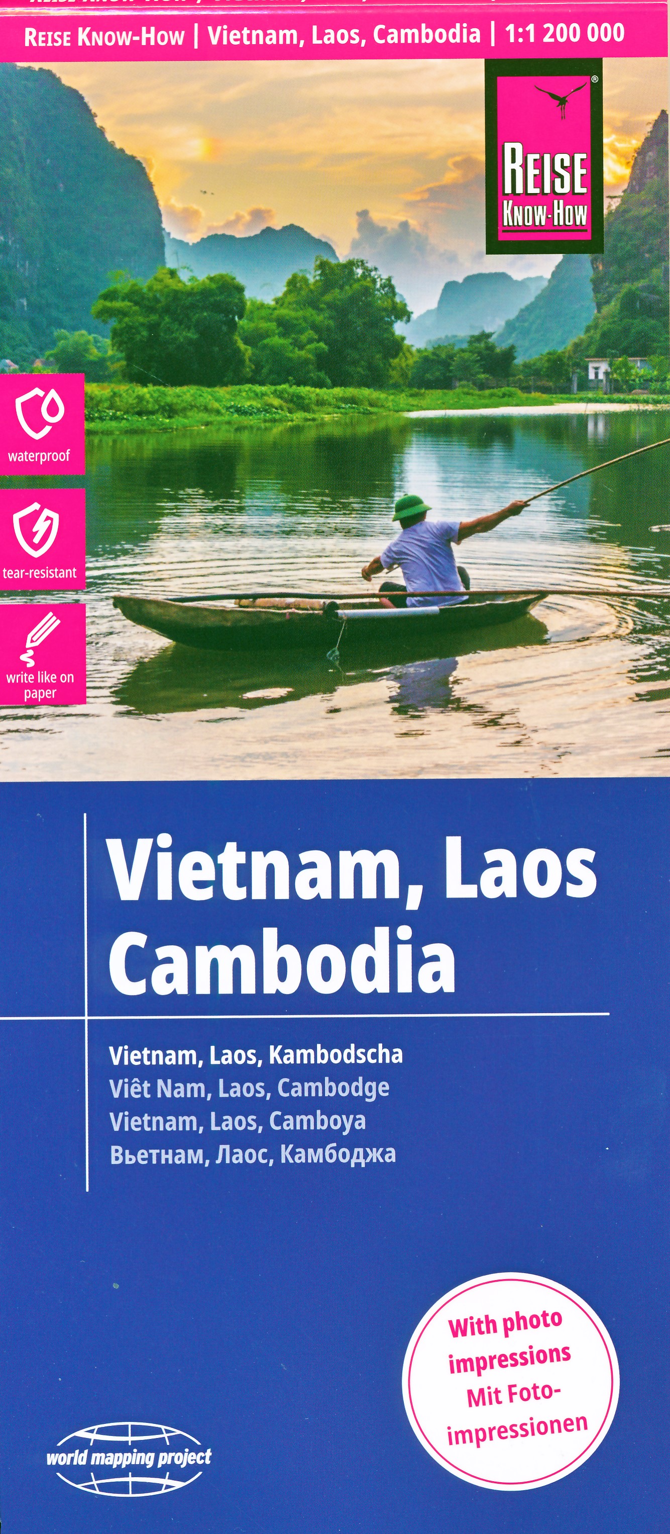 Online bestellen: Wegenkaart - landkaart Vietnam, Laos en Cambodia | Reise Know-How Verlag