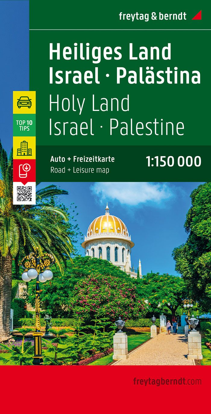 Wegenkaart - landkaart Israel, Palestina, Heilige Land | Freytag & Berndt de zwerver
