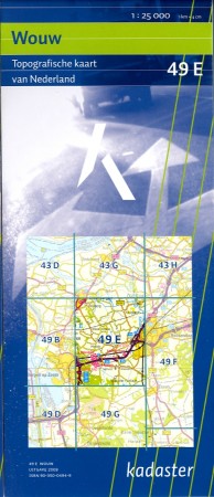 Topografische kaart - wandelkaart 49E Wouw |
