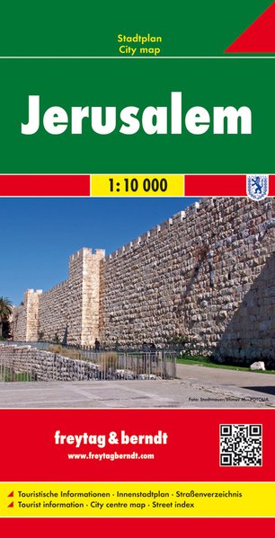 Stadsplattegrond Jerusalem - Jeruzalem | Freytag & Berndt de zwerver