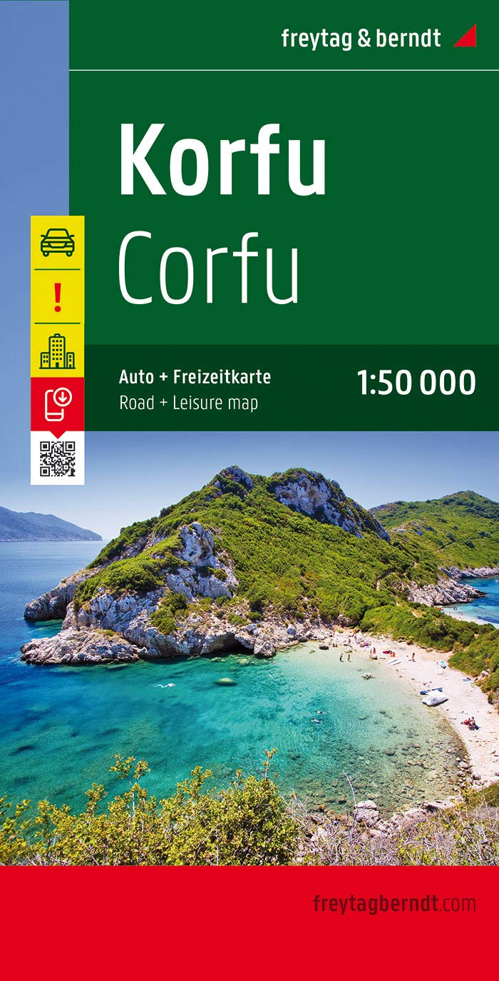 Online bestellen: Wegenkaart - landkaart Corfu - Korfoe | Freytag & Berndt
