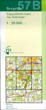 Topografische kaart - wandelkaart  57B Bergeijk | 