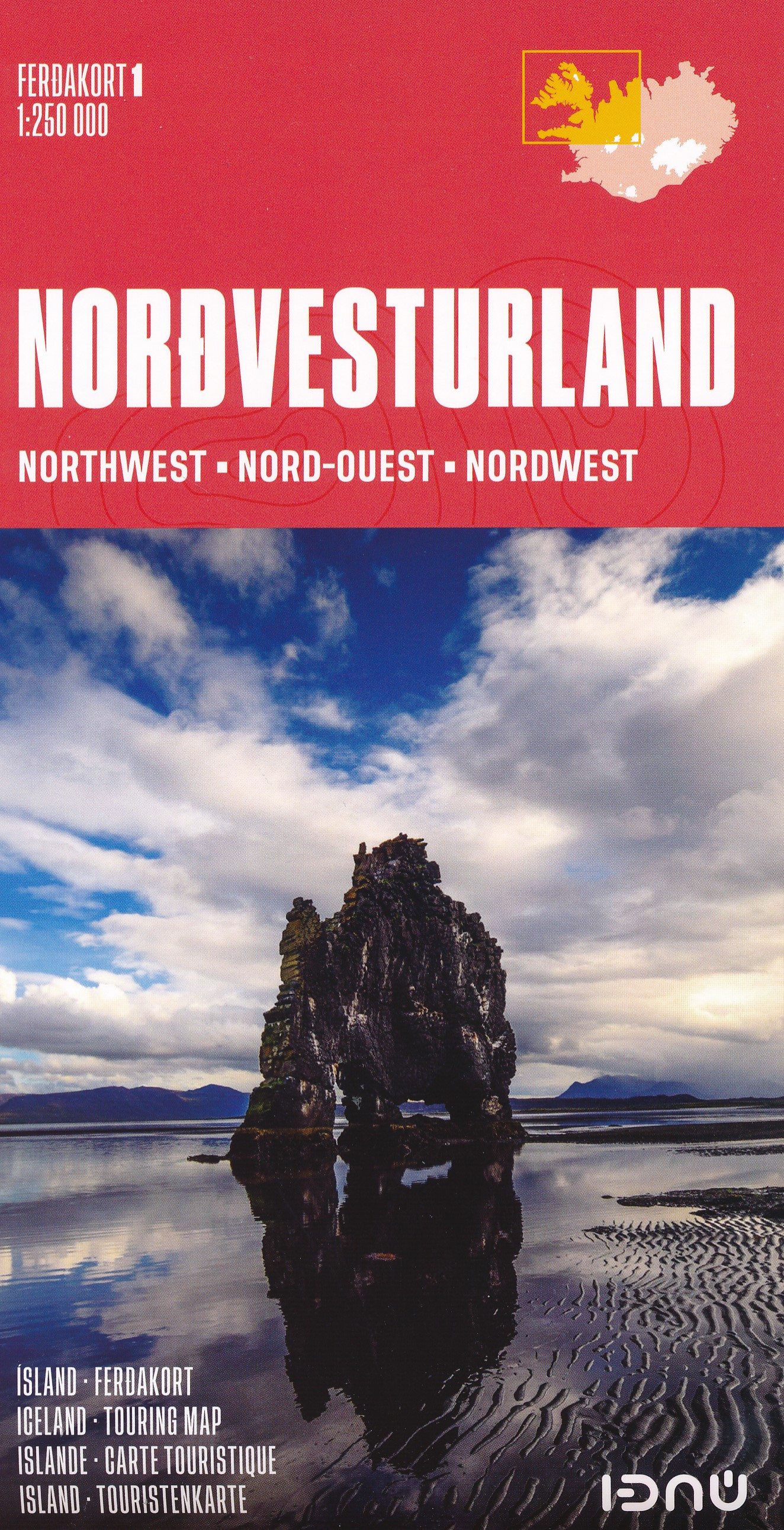Online bestellen: Wegenkaart - landkaart 01 Northwest Iceland - Noordwest IJsland | Ferdakort