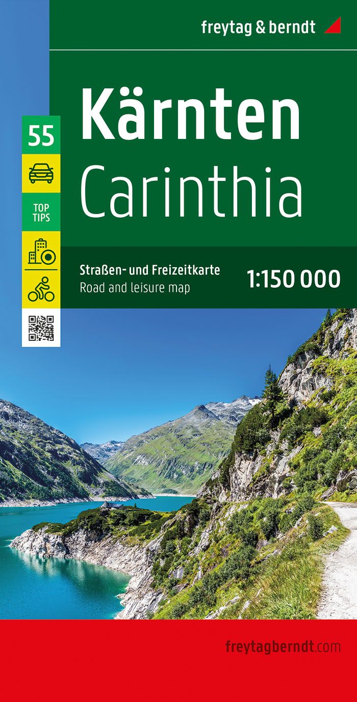 Online bestellen: Wegenkaart - landkaart Kärnten - Karinthië | Freytag & Berndt