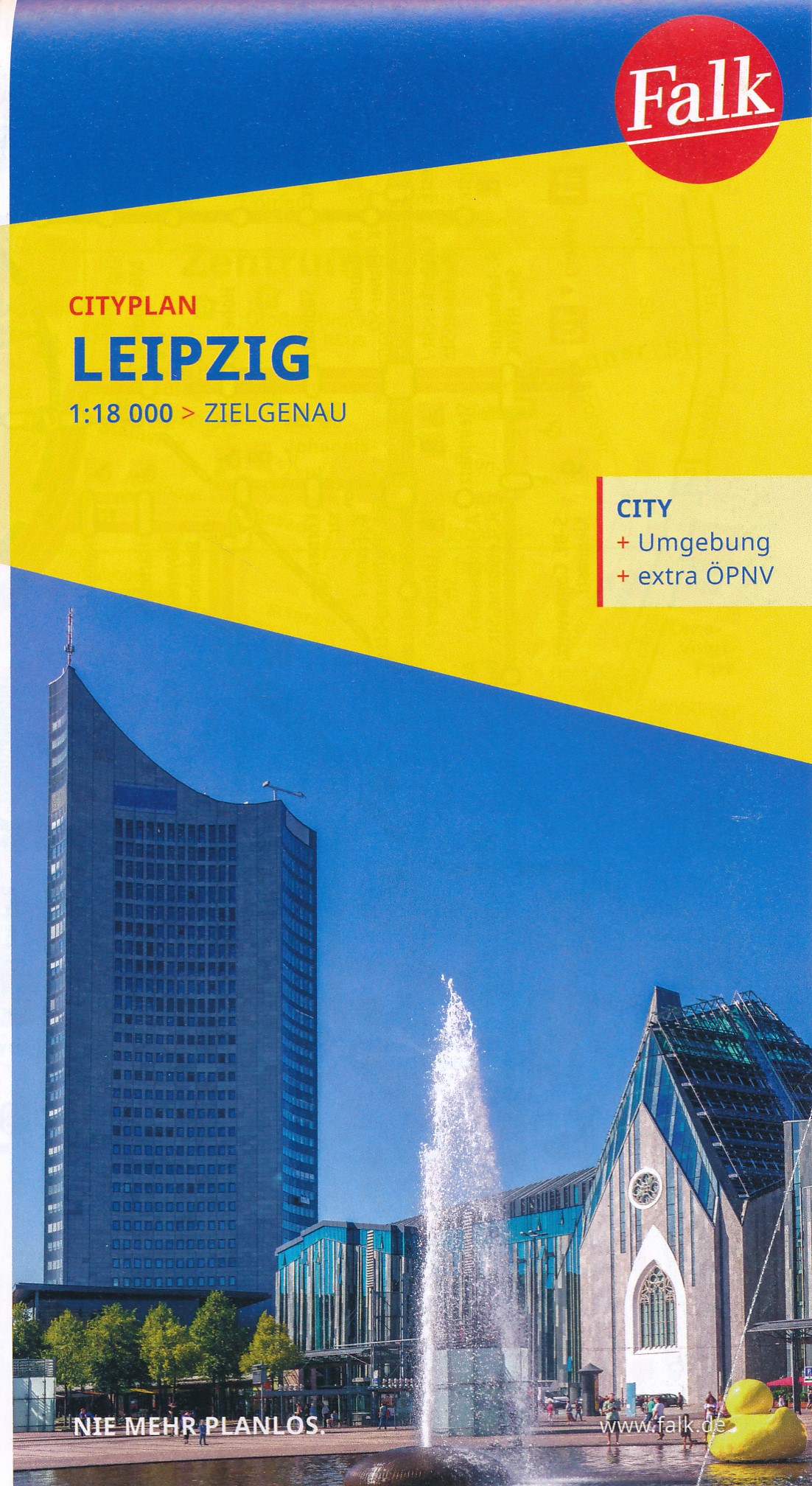 Online bestellen: Stadsplattegrond Leipzig | Falk Ostfildern