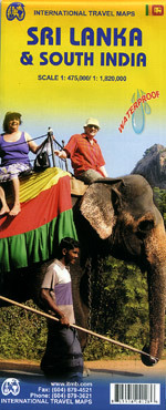 Wegenkaart -  Landkaart Sri Lanka &amp; South India | ITMB | 
