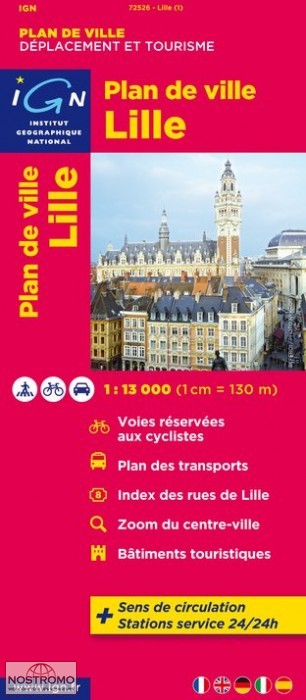 Plattegrond - Stadplattegrond Lille - Rijssel | IGN | 