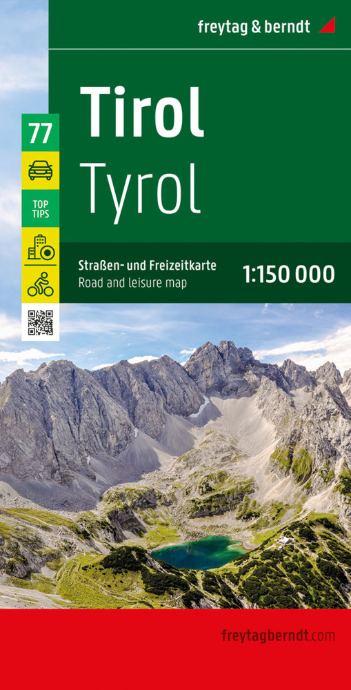 Online bestellen: Wegenkaart - landkaart 77 Tirol | Freytag & Berndt