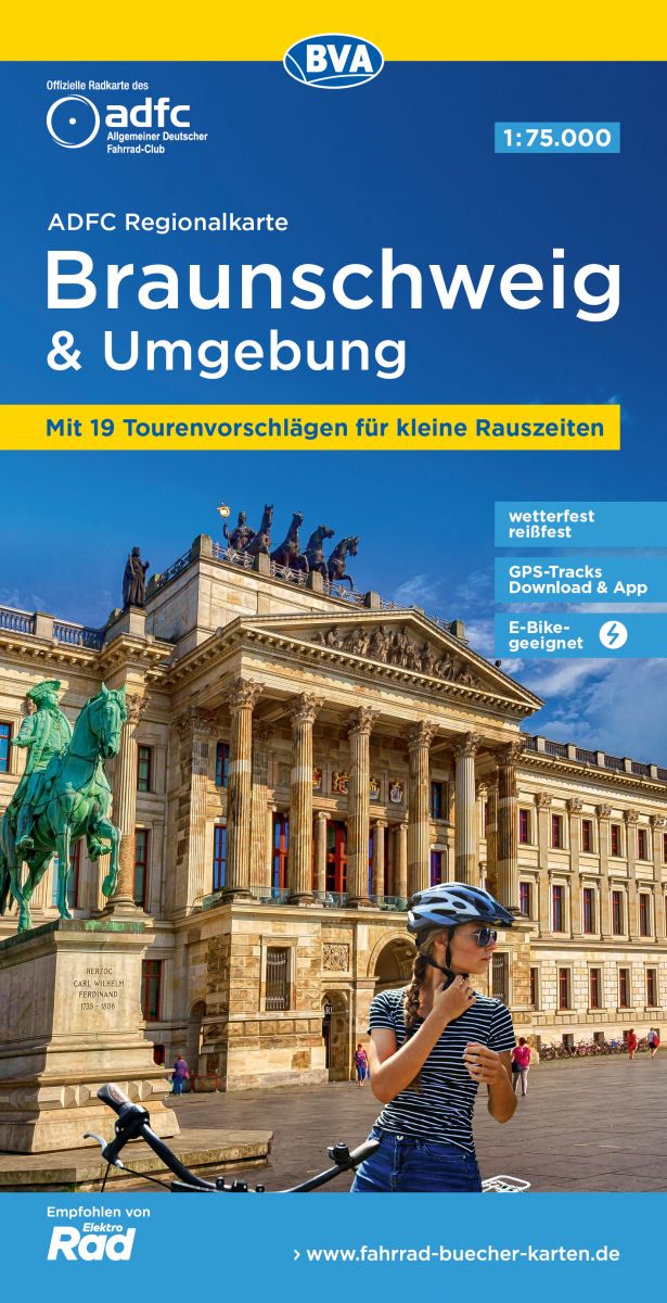 Online bestellen: Fietskaart ADFC Regionalkarte Braunschweig und Umgebung | BVA BikeMedia