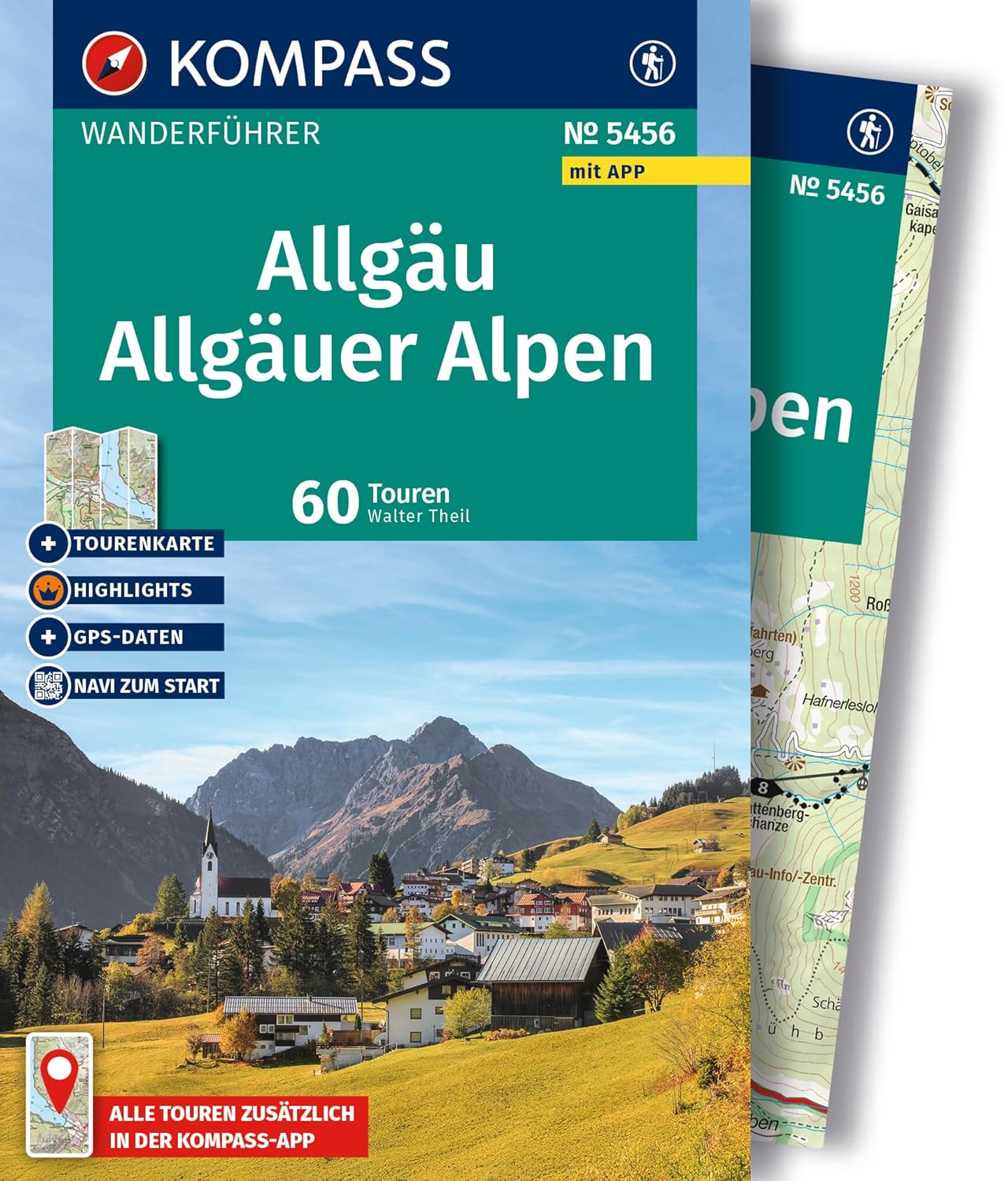 Wandelgids 5456 Kompass Wanderführer Allgäu - Allgäuer Alpen - Beieren