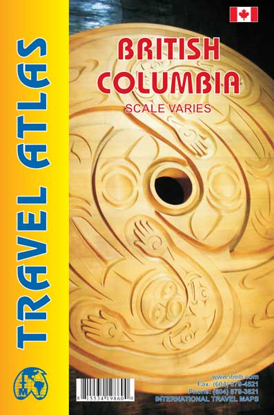 Online bestellen: Wegenatlas Travel Atlas British Columbia | ITMB