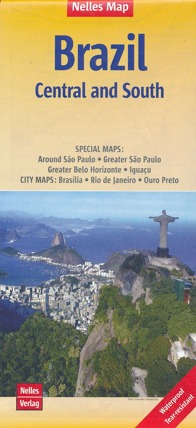 Online bestellen: Wegenkaart - landkaart Brazil south & central | Nelles Verlag