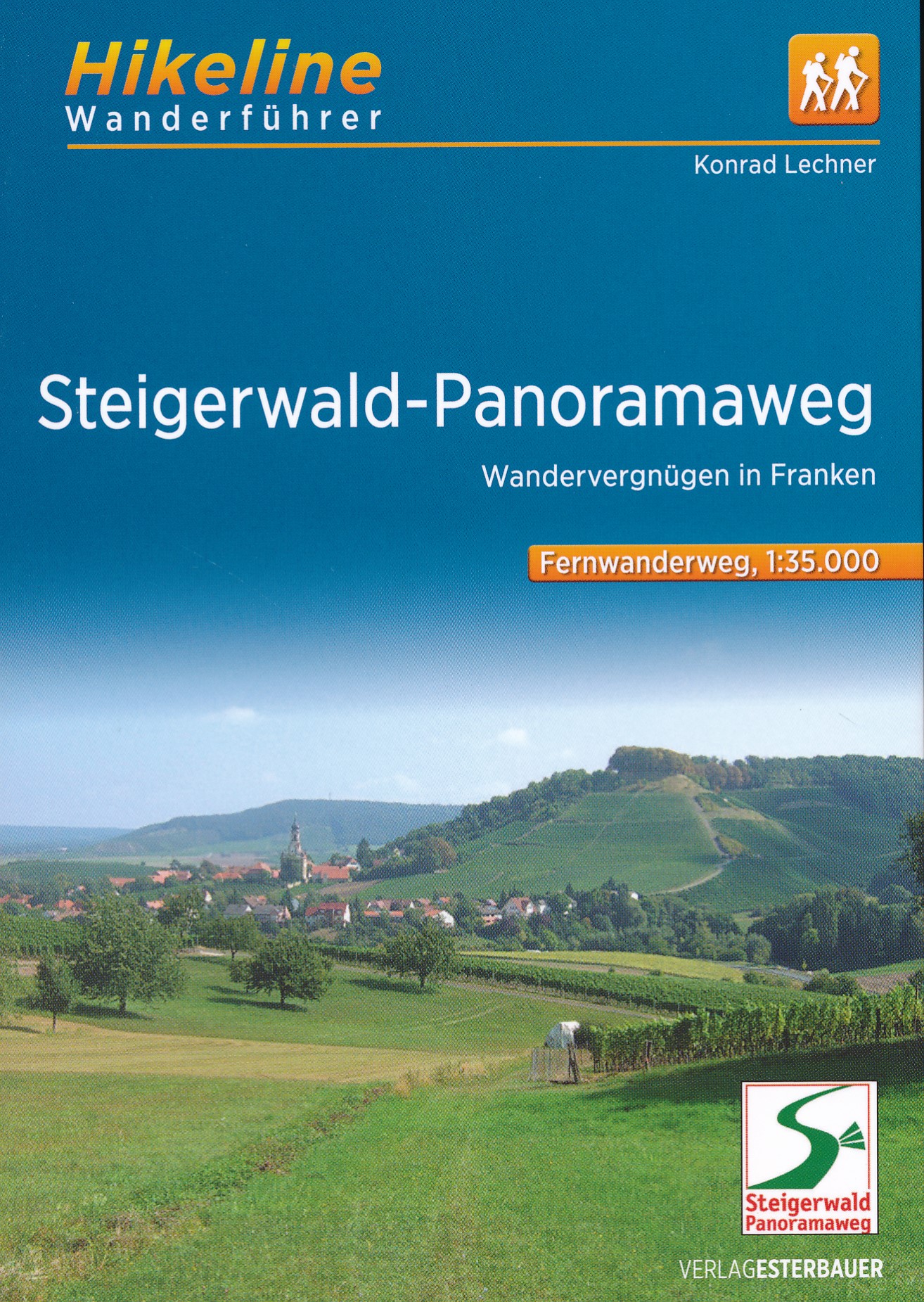 Online bestellen: Wandelgids Hikeline Steigerwald Panoramaweg | Esterbauer