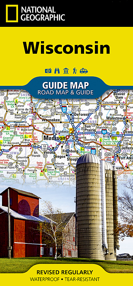 Online bestellen: Wegenkaart - landkaart Guide Map Wisconsin | National Geographic