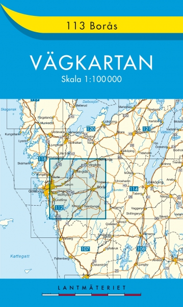 Online bestellen: Wegenkaart - landkaart 113 Vägkartan Borås - Boras | Lantmäteriet