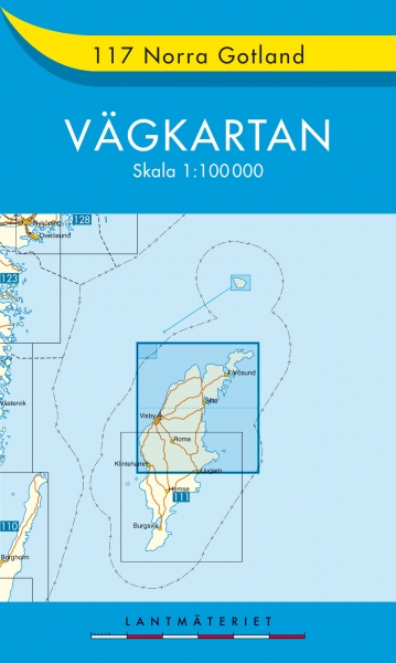 Online bestellen: Wegenkaart - landkaart 117 Vägkartan Norra Gotland (Noord Gotland) | Lantmäteriet