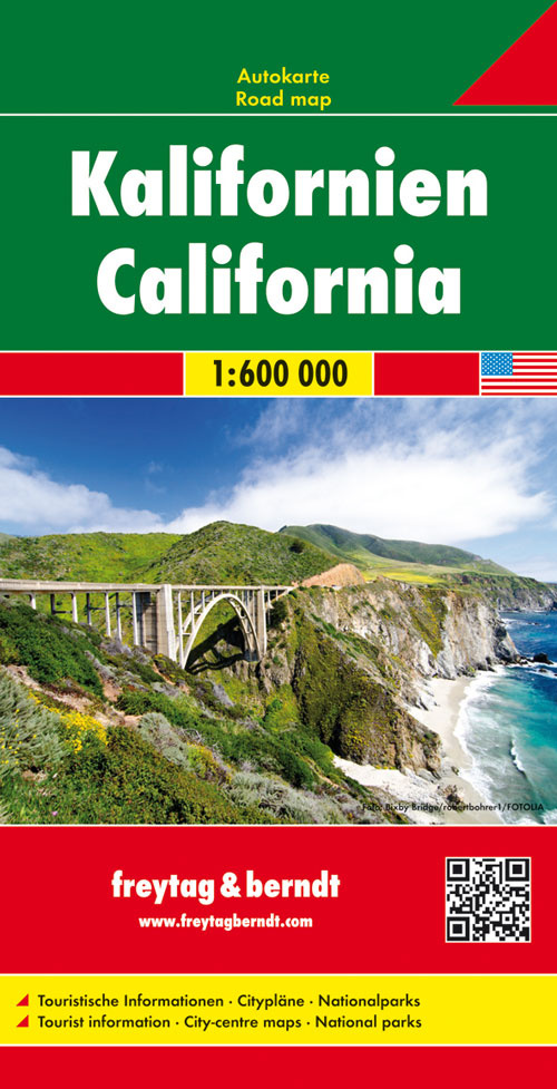 Wegenkaart - landkaart Kalifornien - Californië | Freytag & Berndt