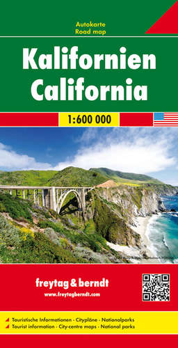 Online bestellen: Wegenkaart - landkaart Kalifornien - Californië | Freytag & Berndt