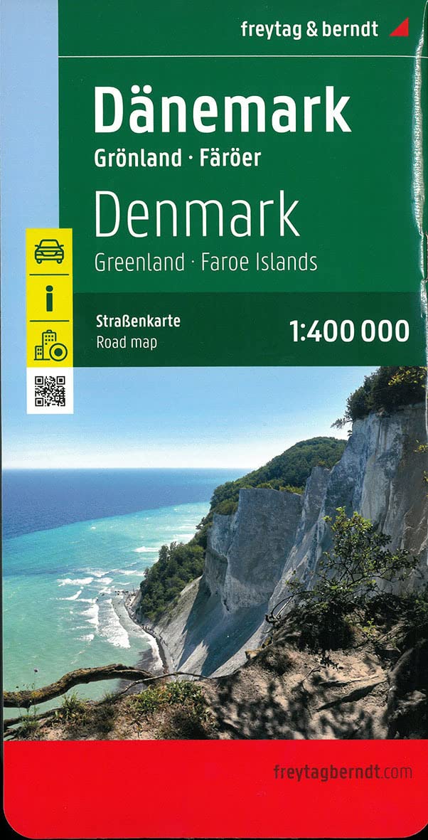 Online bestellen: Wegenkaart - landkaart Denemarken - Groenland - Faroer | Freytag & Berndt