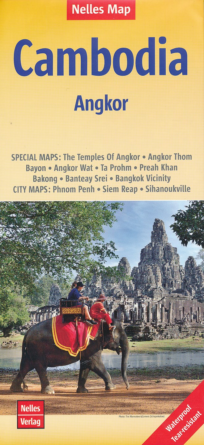 Online bestellen: Wegenkaart - landkaart Cambodja - Cambodia - Angkor | Nelles Verlag