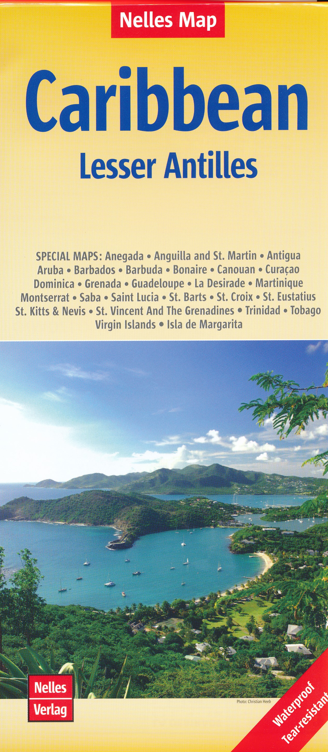 Online bestellen: Wegenkaart - landkaart Lesser Antilles - Caraibisch gebied - Antillen | Nelles Verlag