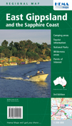 Landkaart -  wegenkaart East Gippsland &amp; Sapphire Coast  - Victoria Australia | Hema maps | 