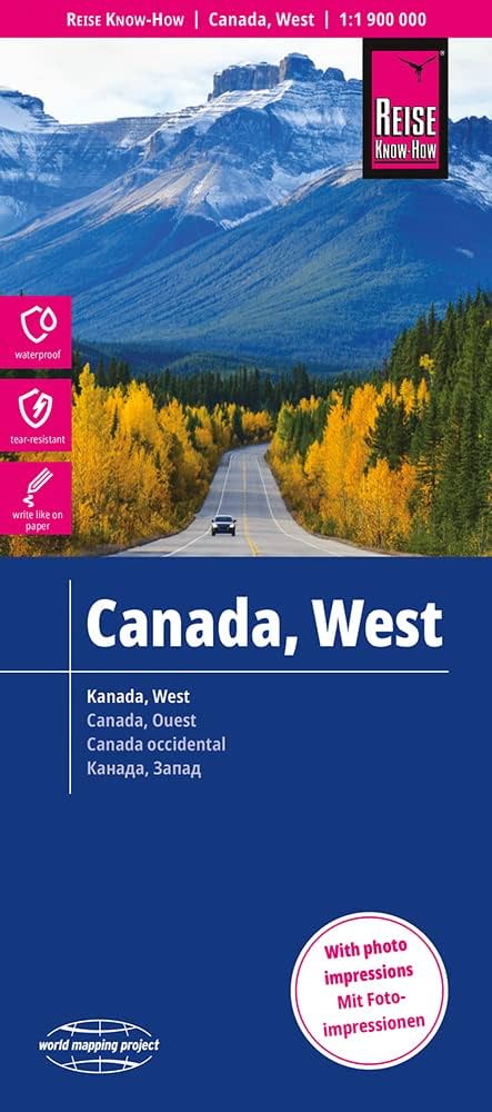 Online bestellen: Wegenkaart - landkaart Canada west - Kanada west | Reise Know-How Verlag